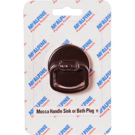 McAlpine CARD-11 Mocca Handle Sink Or Bath Plug - BP2H-MO (1/2)