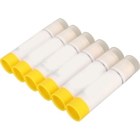 Lot de 6 stylos de peinture jaune vif, séchage rapide, lavables, faciles à utiliser pour coloriage, dessin et griffonnage. (1/5)