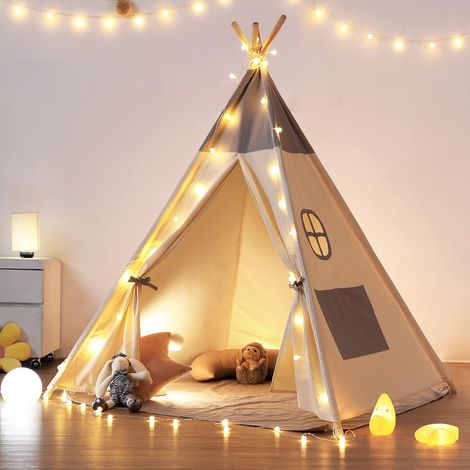 Tipi Enfant avec lumière Tapis (1/5)