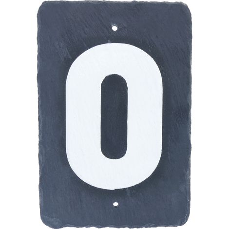 PrimeMatik - Nombre 0 en ardoise 180x120mm marquage (1/5)