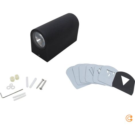 [NEUWERTIG] B-Ware Nordlux Außenleuchte Wandleuchte Led Lampe Schwarz Außenlampe Glas Aluminium