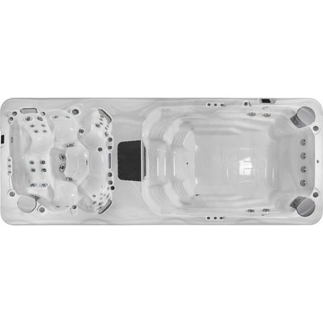 Wellis Rio Grande W-Flow Life Swim Spa Außenwhirlpool inkl. Thermoabdeckung Sterling Silver (1/5)