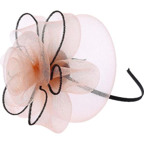 Fascinant fleur femme bandeau chignon mariage prom cerceau résille headband nouveau. (1/4)
