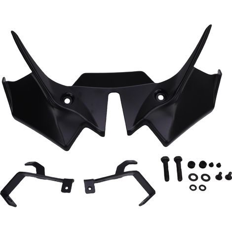 Becquet avant de moto aérodynamique, Kit d'ailes de déflecteur d'ailes nues de remplacement pour Z650 2021 – 2024 noir. (1/5)