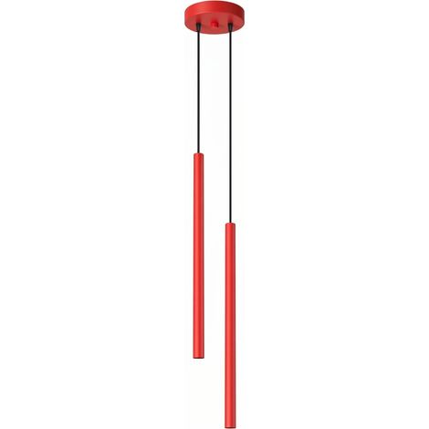 Lampade a sospensione PASTELO rosso 15x118x15cm Sollux (1/5)