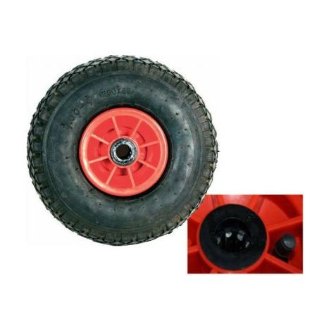 RUOTA PNEUMATICA PER CARRELLO CARRELLI PORTAPAPACCHI D.260 CON RULLI 29027
