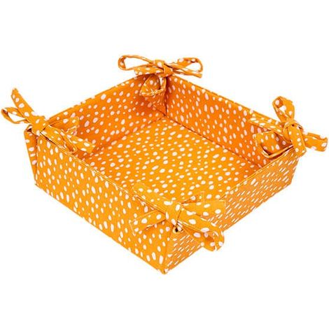 Dexam Sintra Recycled Cotton Spotted Bread Basket Ochre