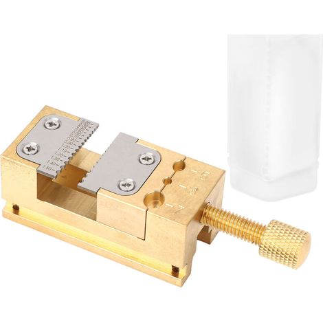 Watch repair vise, copper watch repair tool, 0.2 to 1.5mm hole diameter, tube clamp, for home maintenance and professional use (1/5)