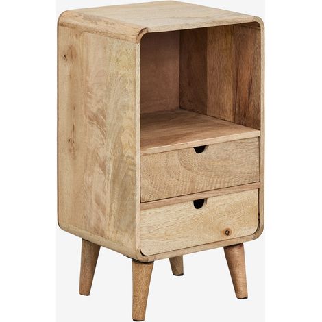 Mesita de noche 30x25 cm en madera de mango Yulara SKLUM        (1/5)