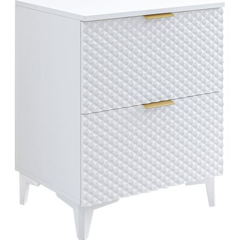 Waschtischunterschrank 60.4cm Cléa mit 2 Schubladen, Weiß
