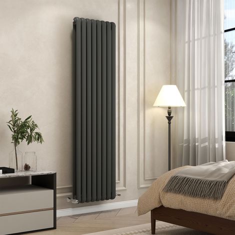 AVER-GROWTH 1800x504mm Vertical Modern Column Radiator Anthracite (1/5)