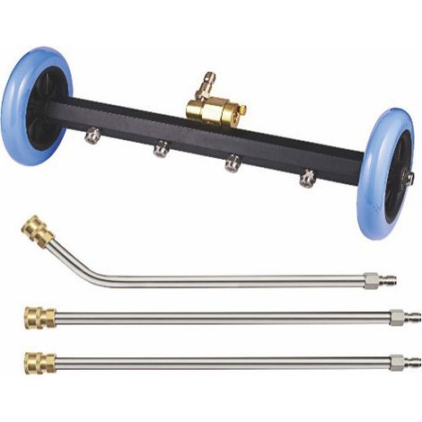 16-Zoll-Oberflächenreiniger, Fahrgestellreiniger, multifunktionaler Wasserbesen, 4000 psi - Grau (Düse nicht abnehmbar) (1/5)