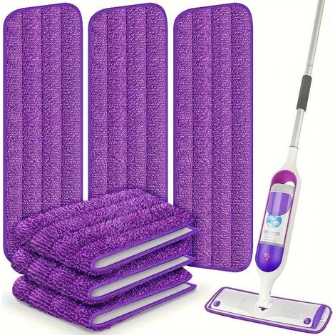 Set mit 3 wiederverwendbaren, maschinenwaschbaren Mikrofaser-Ersatzpads mit hoher Saugfähigkeit zur Reinigung verschiedener Oberflächen (1/5)