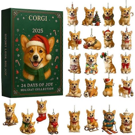 Weihnachtskalender mit Meeresschildkröten-Motiv, 24 Tage, 2D-Acryl-Dekoration, Meeresschildkröten-Ornament, Countdown-Kalender 2025 für die Feiertage, Zuhause, Car-B (1/5)