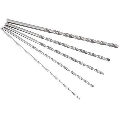 Spiral drill bit, HSS drill bit with extra-long cutting edge, sharp twisted high-speed steel drill bits for wood and plastic (1/5)