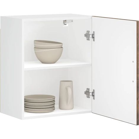 Set di 2 pensili da cucina rovere fumo design pratico contenitore 50 x 31 x 60 cm in legno ingegnerizzato 020050353