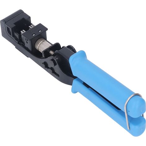 Modulares Datenkabel-Crimpwerkzeug aus legiertem Stahl mit flacher Maulöffnung für Cat5 und Cat6 (1/5)