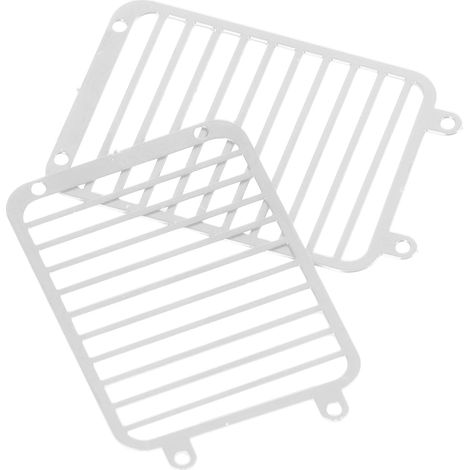 Grille de radiateur avant en métal pour TRAXXAS TRX6/TRX4, pièce de rechange pour crawler 1/10, finition argentée (1/5)