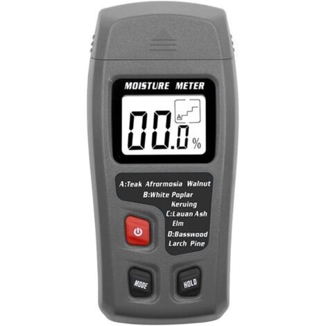 Noir Humidimètre numérique 9 V avec indicateur d'humidité, testeur d'humidité, professionnel hygromètre, bois, humidité, portable, appareil à nouveau (1/5)