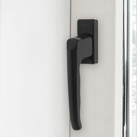 AXA Sicherheitsfensterverriegelung - Dreh - Kipp - Fenstergriff L - Schwarzes Aluminium - F8 - Nicht abschließbar (1/4)