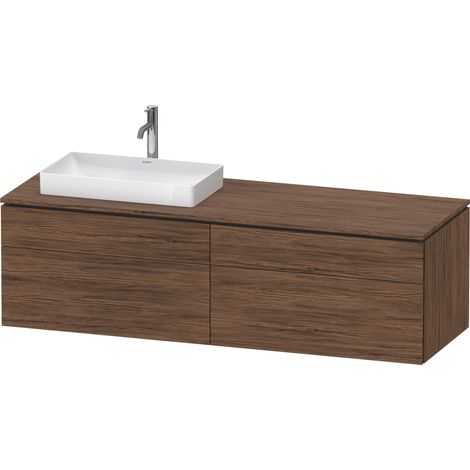 Duravit L-Cube Meuble sous-lavabo en console suspendu, avec plan