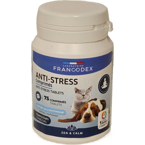 Anti-Stress 75 Comprimés Pour Chiens et Chats - Francodex