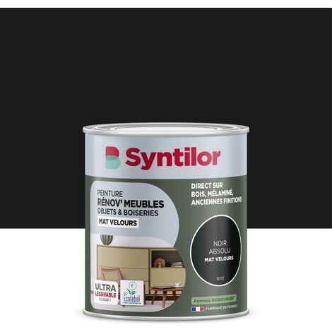 Pintura para renovación de muebles y objetos SYNTILOR, negro terciopelo, 0,25 L SYNTILOR (1/5)