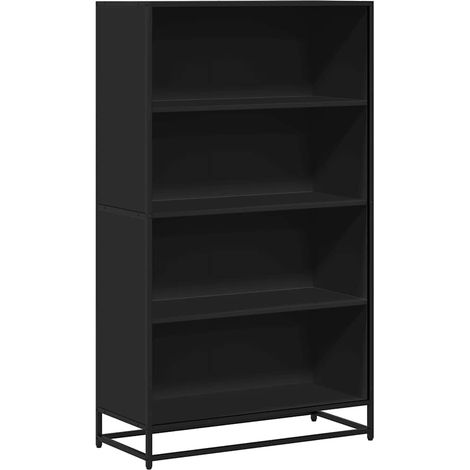 Maison Exclusive - Bücherregal Schwarz 80,5x35x139 cm Holzwerksto