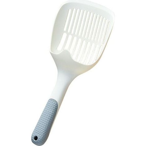 Paletta per lettiera a doppio gancio in acciaio inox – 29,5 x 12,8 x 5,5 cm – robusta ed ergonomica per gatti
