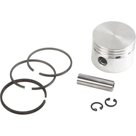 Kolben, 3 Kolbenringe, Bolzen, Sicherungsringe, Metall, 48 mm, für Luftkompressor (1/5)