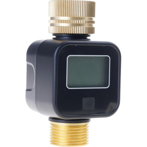 Appareil de mesure du débit d'eau, écran LCD, suivi rapide de la consommation, boîtier ABS, capteurs d'eau numériques pour usage domestique, multicolore (1/5)