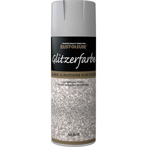Rust-Oleum Glitzerfarbe Sprühlack 400 ml silber