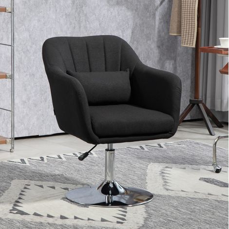 Sessel Loungesessel drehbar höhenverstellbar Schwarz OKMYHOME (1/4)
