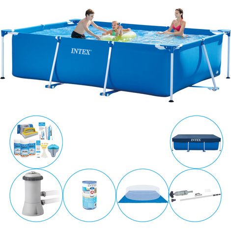 Intex Piscine Tubulaire Rectangulaire - 300x200x75 cm - 6-pièces S21125 (1/5)