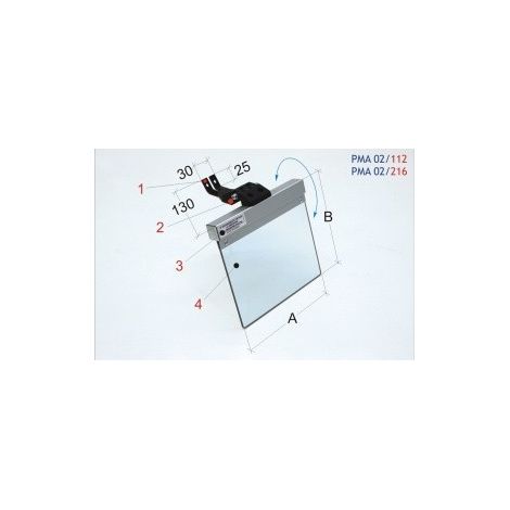PMA 02/216 Schleifmaschinenschutz, 200x185 OPTIMUM 3112185