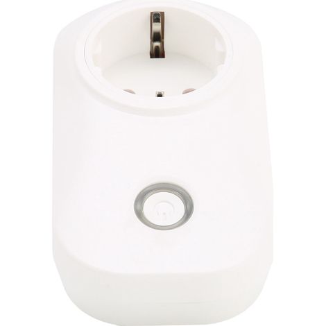 Prise intelligente mini sans fil WiFi avec télécommande et compatible avec Google Assistant (110-240 V EU) (1/5)