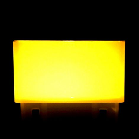 Lampe carrée LED blanc chaud à énergie solaire pour clôture de jardin et décoration extérieure (1/5)