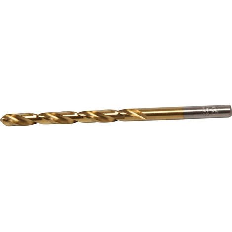Foret Hélicoïdal 5,5 mm - HSS-G, Nitrure de Titane - Précision et Durabilité, Acier - D-Work