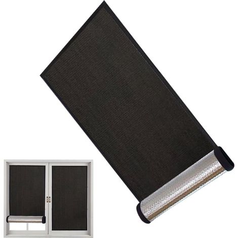 Rideau Occultant Pour Fenêtre Protection UV Auto-Adhésive Stores occultants sans perçage Pour Bureau À Domicile Chambre À Coucher Cuisine Bain Porte Garage Camping-Car Intérieur Et (1/5)