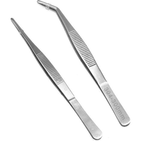 Pinces À Barbecue - Acier Inoxydable - 30 Cm - Pour Cuisson Grill Et Pâtisserie - Lot De 2 (1/5)