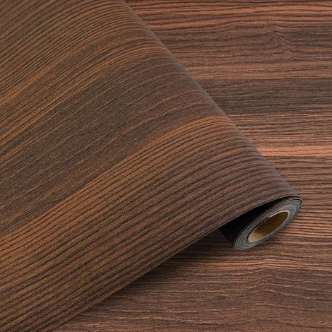Revêtement de Sol en PVC Adhésif 1.2m²- Effet Bois Vinyle Autocollant de Sol 40x300cm Résistant Eau (1/5)