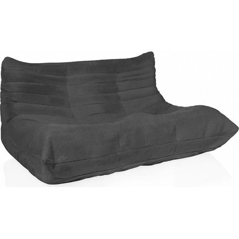 Sitzsack / Bodensofa Sitzolo 2 Cord Stoff grau hjh LIVING (1/5)