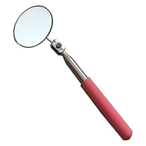 Miroir d'inspection télescopique universel pliable pour réparation de voiture, châssis soudage avec poignée en poudre, compact, pratique, durable, facile à utiliser - (1/5)
