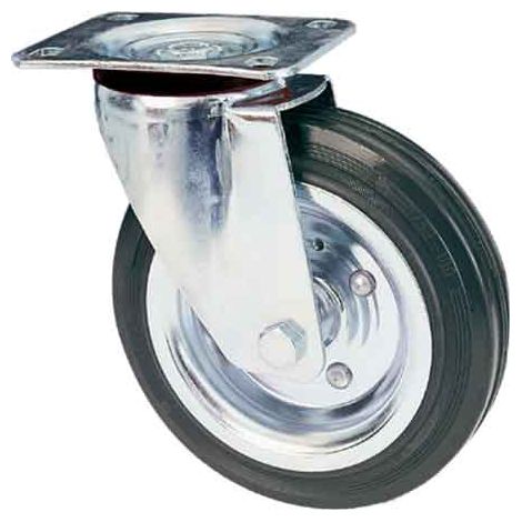RUEDA INDUSTRIAL GIRATORIA CARDINAL 200 mm - capacidad 200 kg