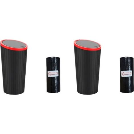 2er-Pack Auto-Mülleimer Mini-Auto-Mülleimer mit 2 Rollen Müllbeuteln Tragbarer Mini-Mülleimer Auto-Mülleimer mit Deckel für Autos Haushalte und 8 8,5 (1/5)