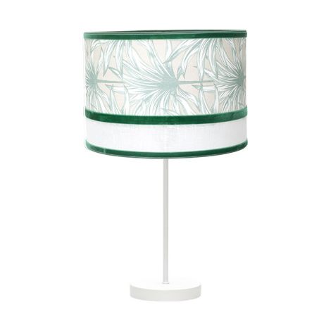 Sobremesa Grand. Caledonia 1xe27 Blanco/verde 61x30x30cm