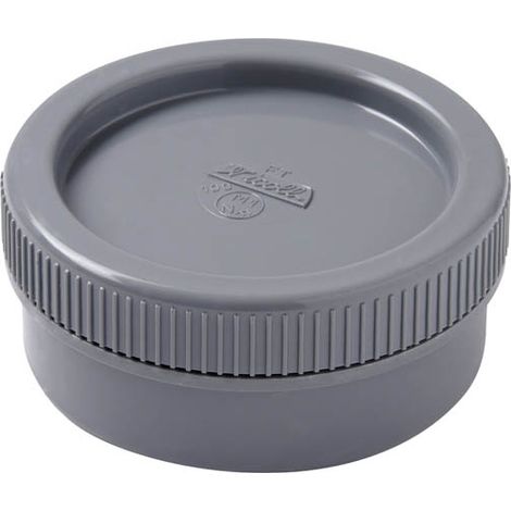 Nicoll – Tampon de visite mâle-femelle Ø80 mm – Bouchon fileté étanche – PVC lisse pour évacuation – Montage sur culotte Ø80 à 87°30