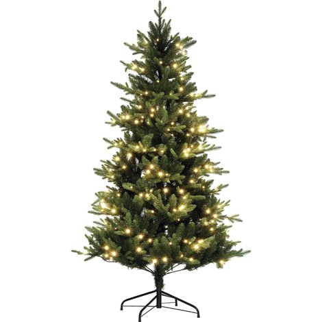 Sapin de Noël artificiel, éclairage LED, en acier, 180 cm, pour maison et usage quotidien, décoration intérieure, ambiance fête