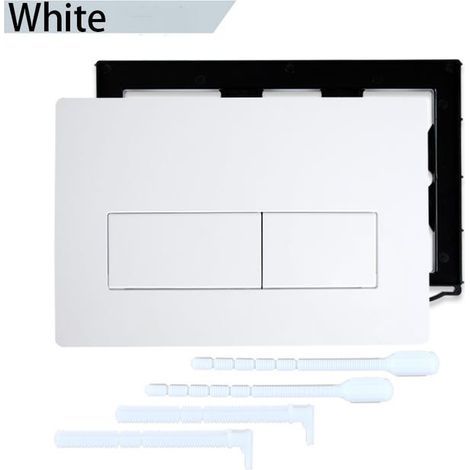 Concealed cistern panel for wall-hung toilets, compatible with Geberit Sigma 115.770, white. (1/5)