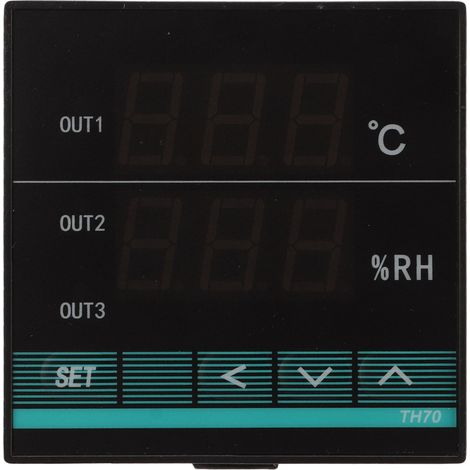 Thermostat numérique double affichage humidité température régulateur d'humidité constant avec alarme (1/5)